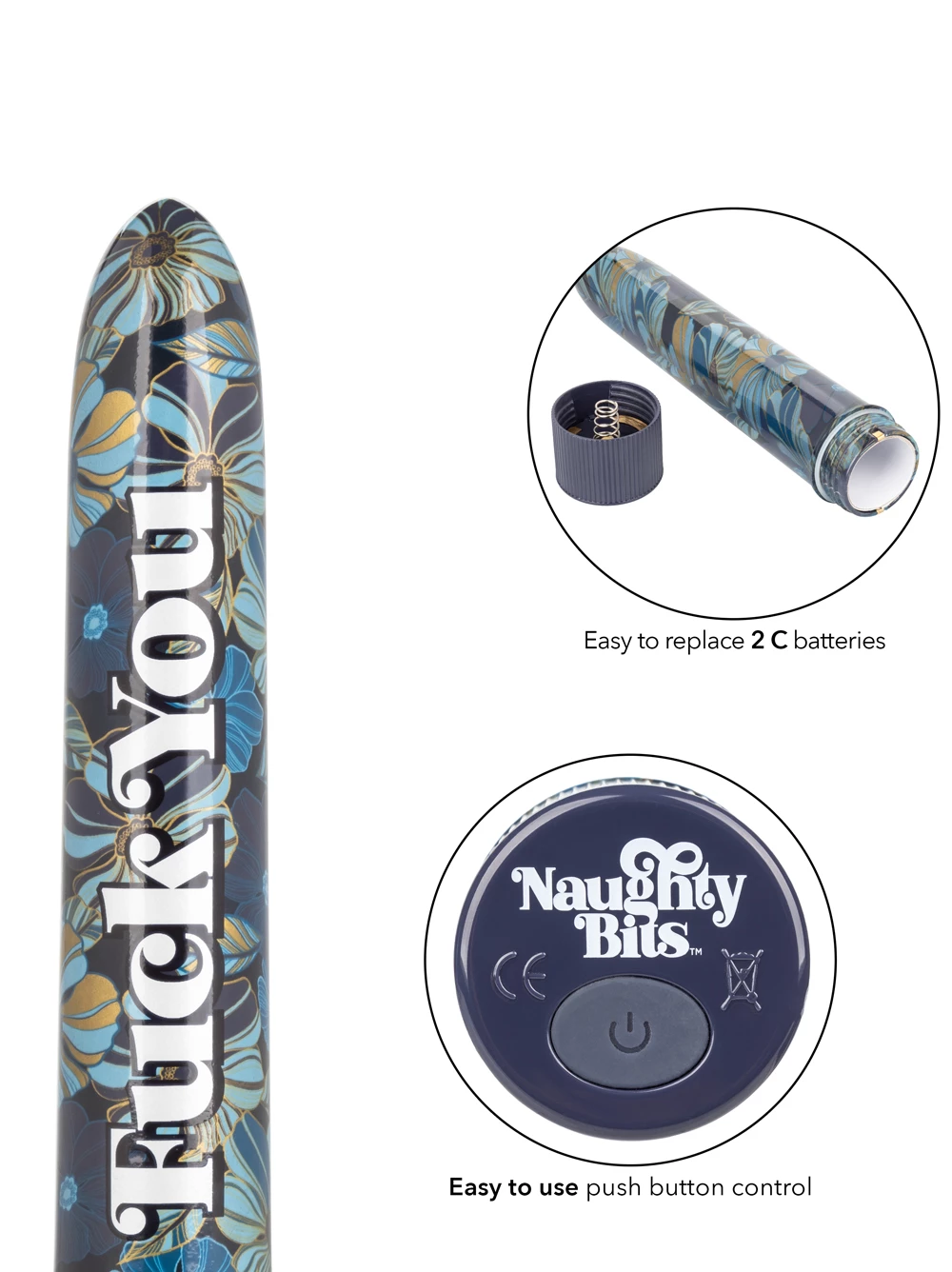 Cal Exotics Naughty Bits F*ck You Vibrator 5 Cal Exotics Naughty Bits F*ck You Vibrator - Image 5