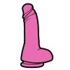 Wood Rocket Pink Dildo Pin