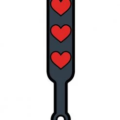 Wood Rocket Heart Paddle Pin