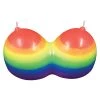 Hott Products Jumbo Boobie Rainbow Candle