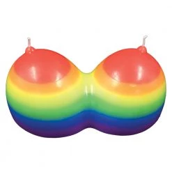 Hott Products Jumbo Boobie Rainbow Candle