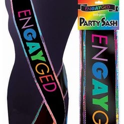 Little Genie Engayged LGBT Bridal Shower Bachelorette Party Sash
