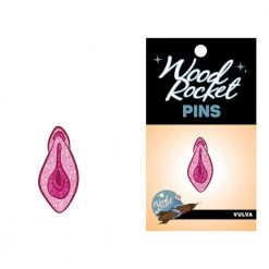Wood Rocket Vulva Pin