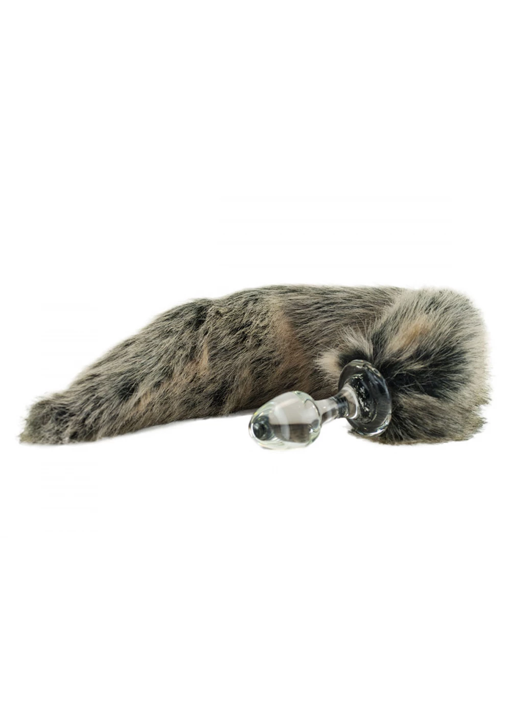 Crystal Delights Minx Tail Plug - Grey Wolf 1 Crystal Delights Minx Tail Plug - Grey Wolf