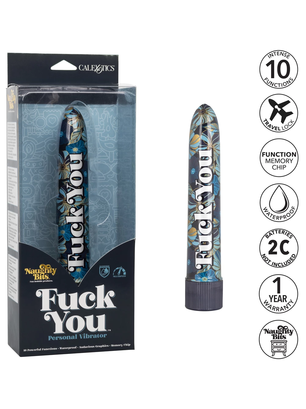 Cal Exotics Naughty Bits F*ck You Vibrator 6 Cal Exotics Naughty Bits F*ck You Vibrator - Image 6
