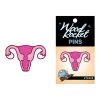 Wood Rocket Uterus Pin