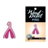 Wood Rocket Clitoris Pin