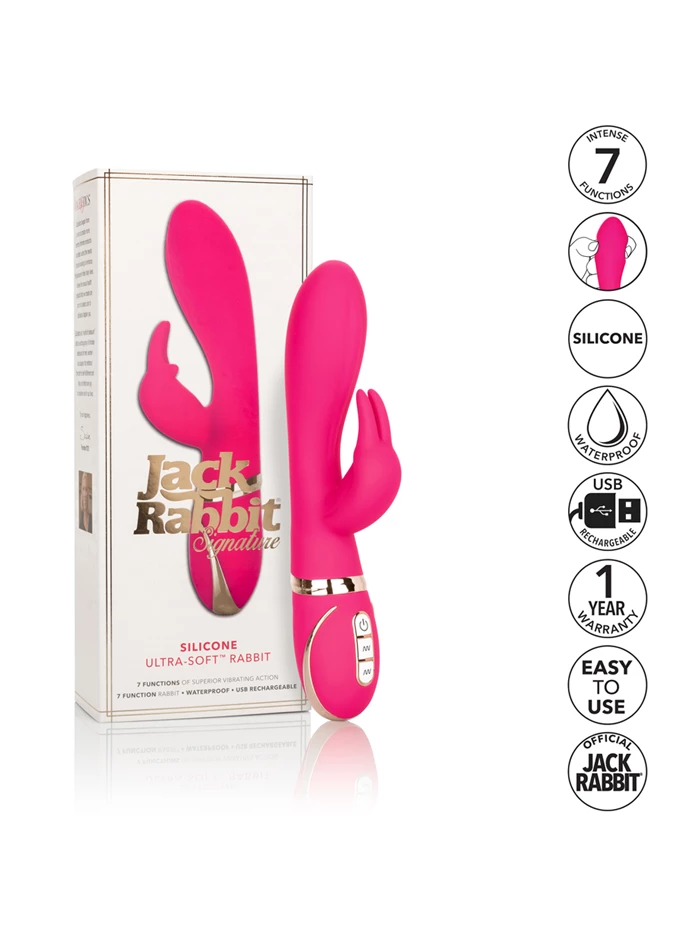 Cal Exotics Jack Rabbit Signature Ultra-Soft Rabbit Vibrator 6 Cal Exotics Jack Rabbit Signature Ultra-Soft Rabbit Vibrator - Image 6