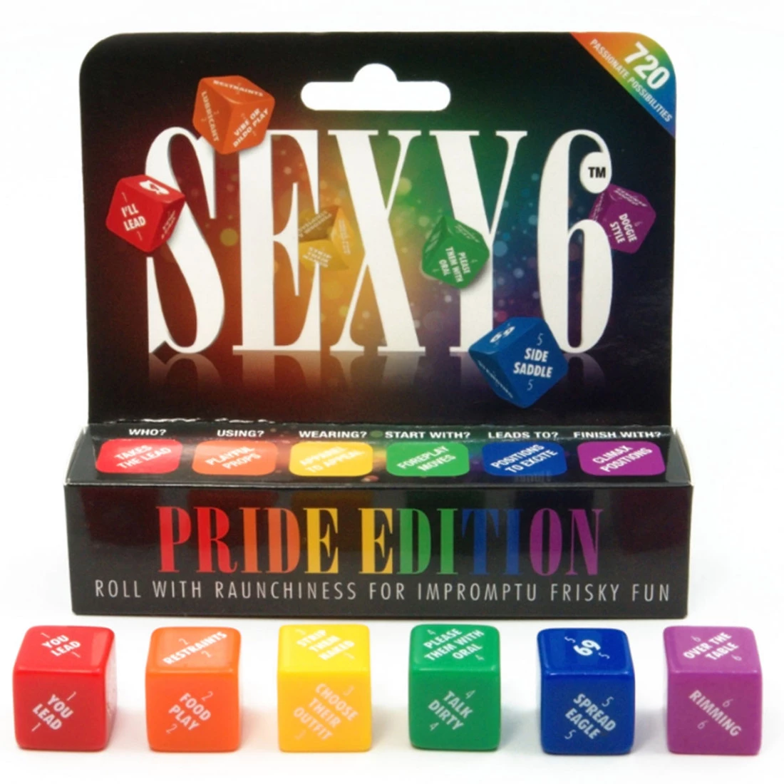 Creative Conceptions Sexy 6 Dice PRIDE Game 1 Creative Conceptions Sexy 6 Dice PRIDE Game