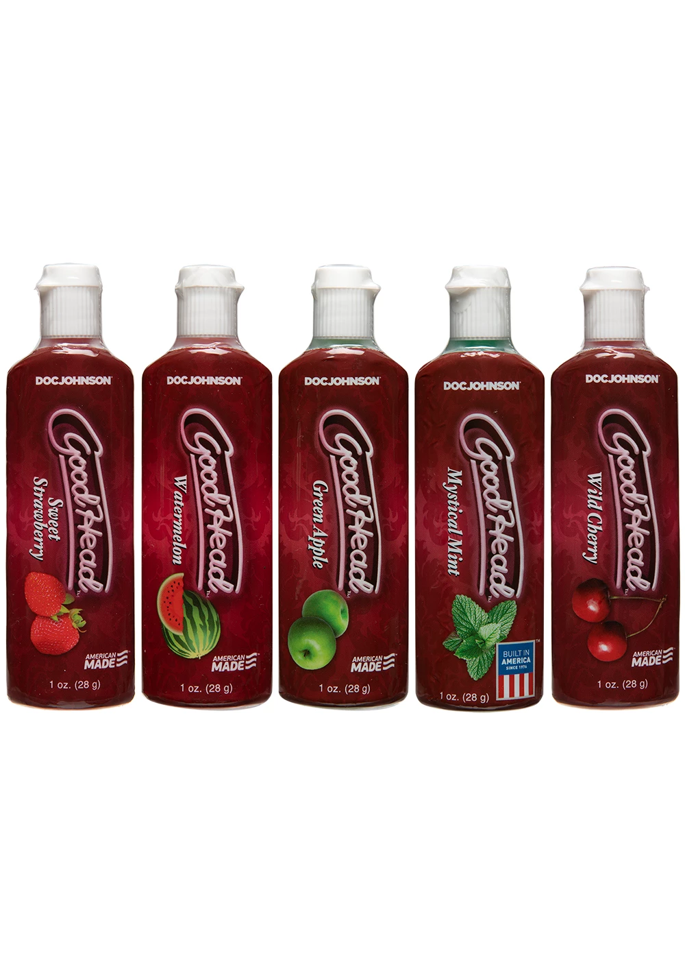 Doc Johnson GoodHead™ - Oral Delight Gel - Multi 5-Pack 1 Doc Johnson GoodHead™ - Oral Delight Gel - Multi 5-Pack