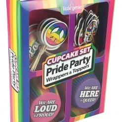 Little Genie Cupcake Decoration Set - Pride Party Wrappers And Toppers