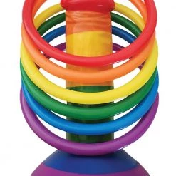 Hott Products Rainbow Pecker Party Ring Toss