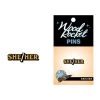 Wood Rocket She/Her Pronoun Pin