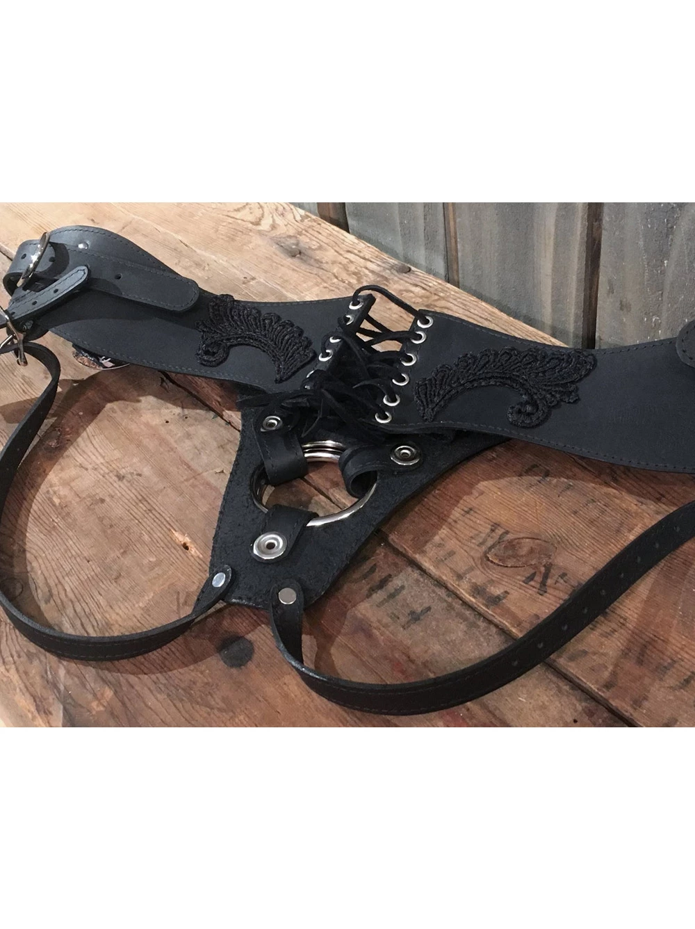 Dirty Darlings Lace And Corset Vegan Harness 5 Dirty Darlings Lace And Corset Vegan Harness - Image 5