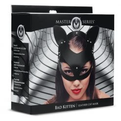 XR Brands Master Series Bad Kitten Leather Mask -Party, Gifts & Kits Sales 2022 tmoo9p07uczapkq8st9n