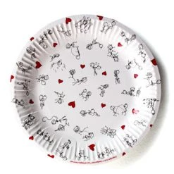 Entrenue Dirty Dishes Naughty Stick Figures Party Plates