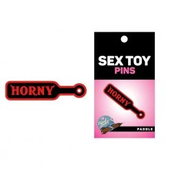 Wood Rocket Horny Paddle Pin